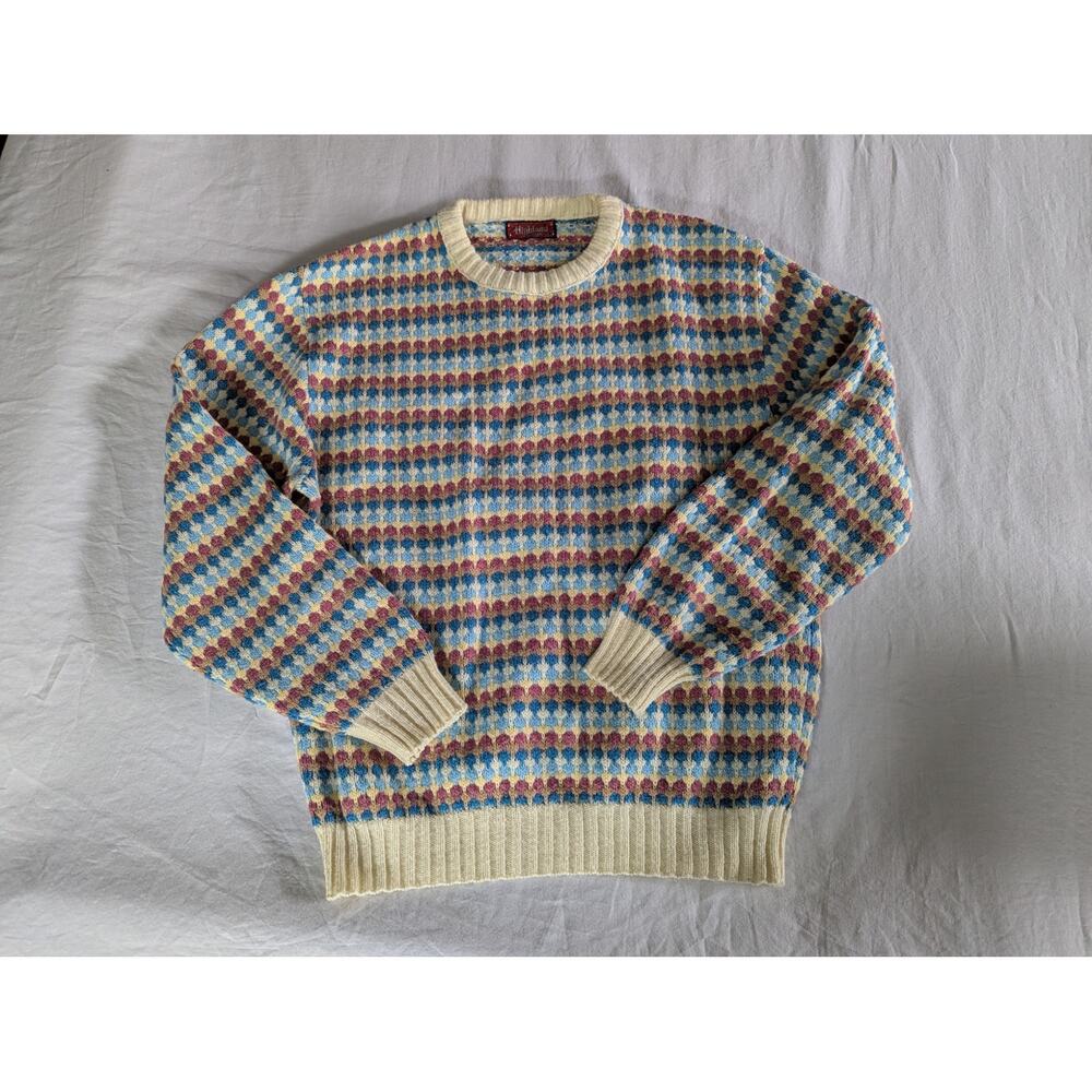 Vintage Highland Knit Sweater Size L Crewneck Jumper Sweatshirt